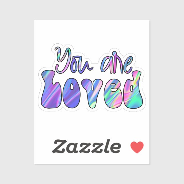Adesivo Você é amado (Folha)