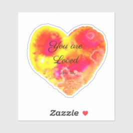 Adesivo Você É Amado Coração