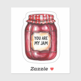 Adesivo "Você é o meu adesivo" no Jam Jar