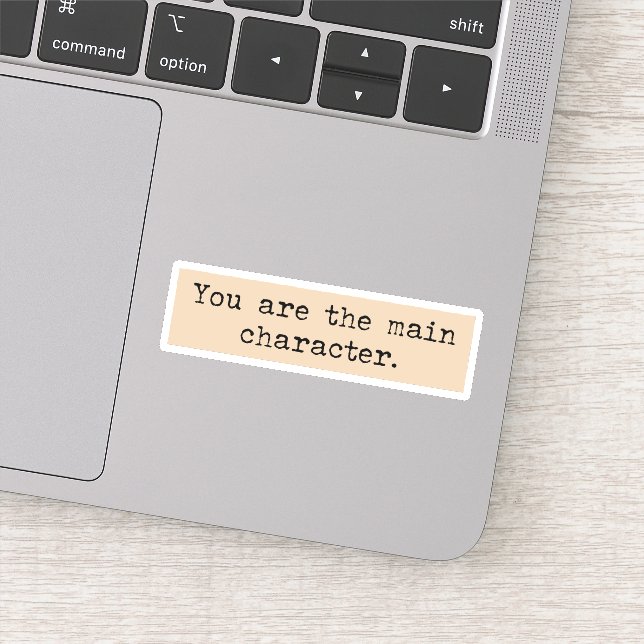 Adesivo Você é o personagem principal estético da academia (Detalhe)