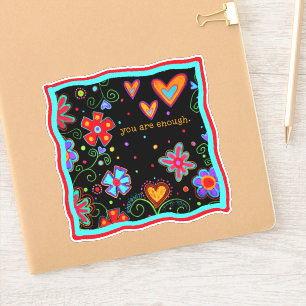 Adesivo Você é suficientemente divertido, negro, inspirive