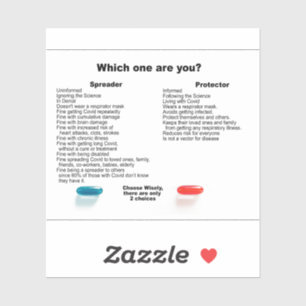 Adesivo Você é um protetor ou um espalhador?