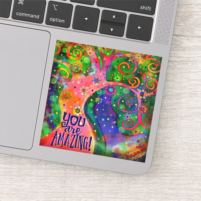 Adesivo Você é uma incrível árvore rosa (Detalhe)