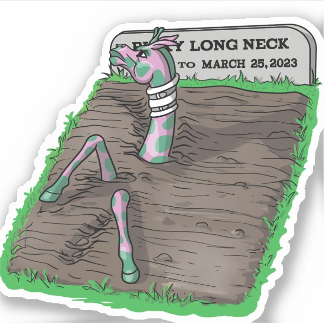 Adesivo Você não pode manter uma boa girafa em baixo (Frente)