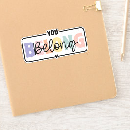 Adesivo Você Pertence À Citação Da Saúde Mental