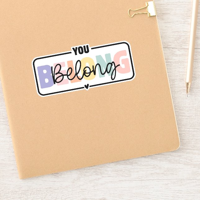 Adesivo Você Pertence À Citação Da Saúde Mental (Notebook)