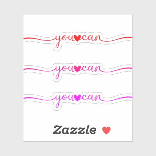 Adesivo Você pode (Folha)