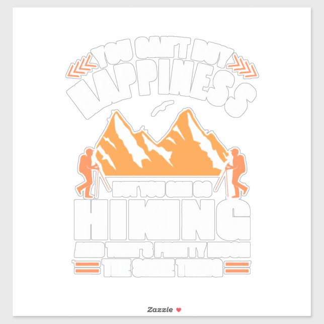 Adesivo Você Pode Ir Caminhando E Comprar Felicidade (Folha)