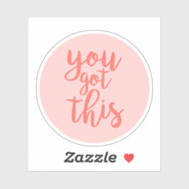 Adesivo Você Tem Essa Citação Motivacional Rosa