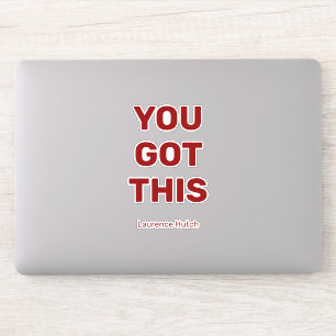 Adesivo Você Tem Essa Cor Vermelha Negra Laptop Nomeado