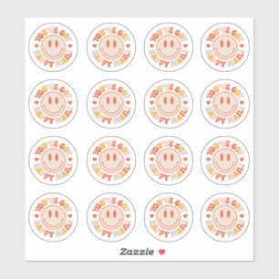 Adesivo Você tem uma folha de autocolante de sorriso de ma