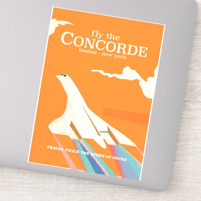 Adesivo Voe no Concorde (Detalhe)