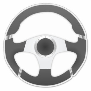 Adesivo volante do carro desportivo