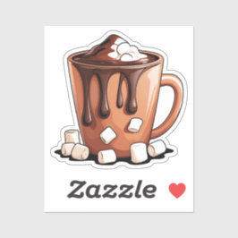 Adesivo Volcano Hot Chocolate Dream Mug sticker