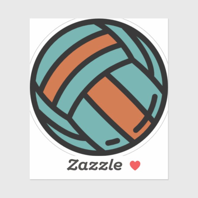 Adesivo voleibol (Folha)