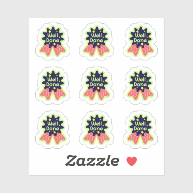 Adesivo Voltar à Escola "Bem Feito" (Folha)