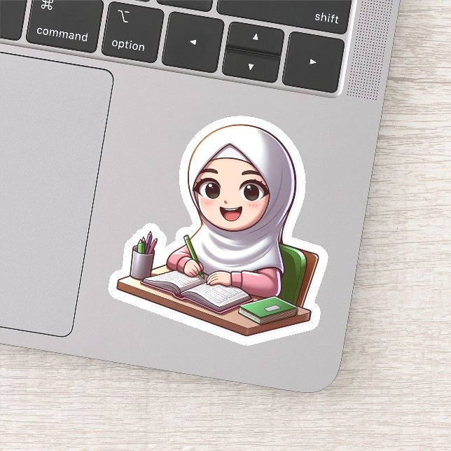 Adesivo Voltar à Escola Motivação Islâmica Custa para Cria (Detalhe)