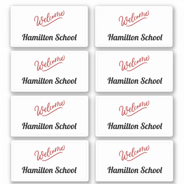 Adesivo Voltar à escola - Visitantes Stickers (Frente)