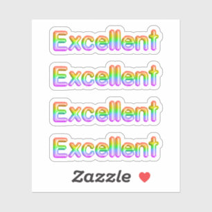 Adesivo Voltar aos Stickers "Excelentes" da Escola