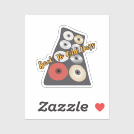 Adesivo Voltar aos velhos sacos de CD refrescando vídeos a