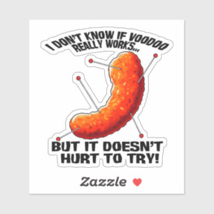 Adesivo Voodoo Cheese Puff - Piada Anti-Trump