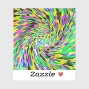 Adesivo Vórtex psicodélico