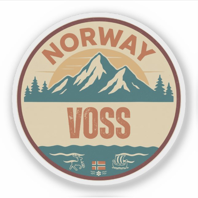 Adesivo Voss, Norge Noruega (Frente)