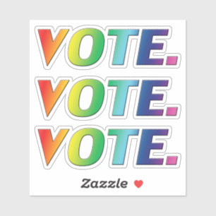 Adesivo "votação" Orgulho lgbtq - cores lgbt -