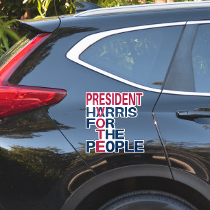 Adesivo Vote Harris Presidente das Pessoas