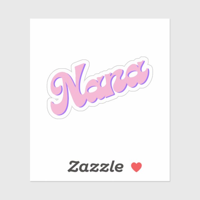 Adesivo Vovó Cursiva Nana Pink (Folha)