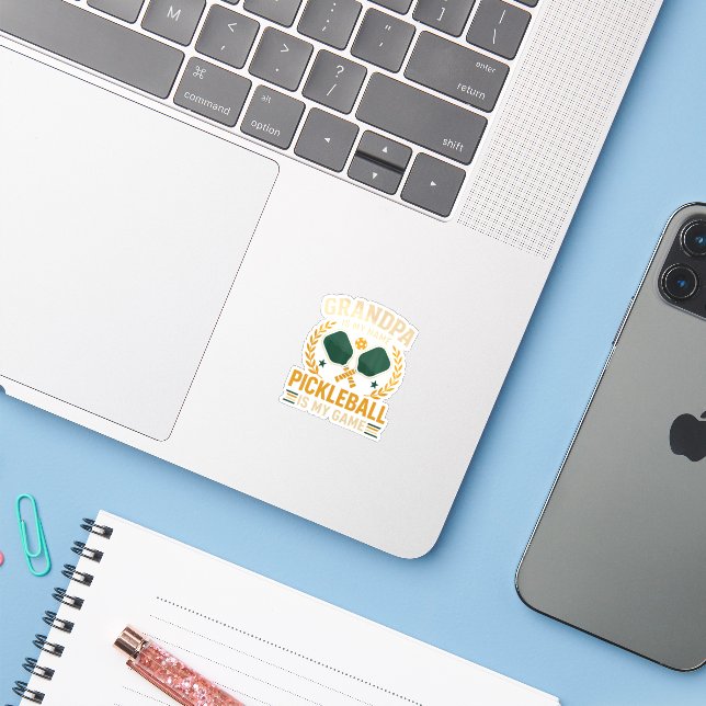 Adesivo Vovô É Meu Nome (Notebook com iPhone)