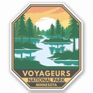Adesivo Voyageurs National Park Minnesota Sunset Emblem