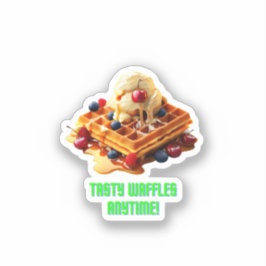 Adesivo Waffle torta: Waffles Ouros e Crise