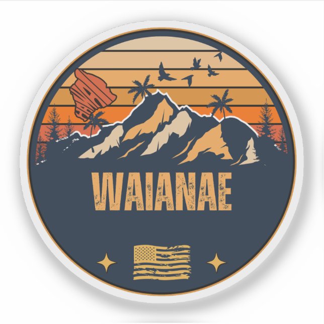 Adesivo Waianae, Havaí (Frente)