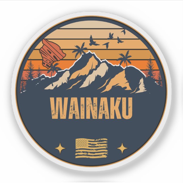 Adesivo Wainaku, Havaí (Frente)
