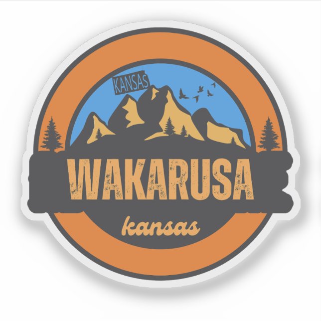 Adesivo Wakarusa, Kansas (Frente)