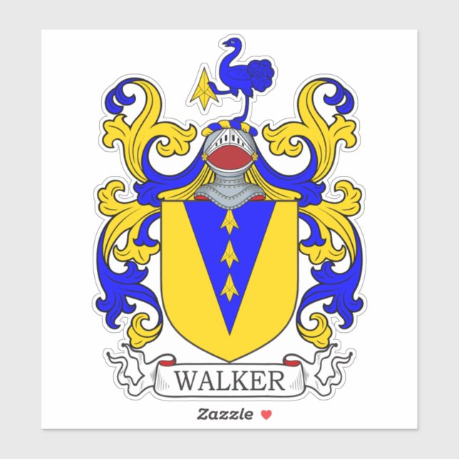 Adesivo Walker Family Crest (Folha)