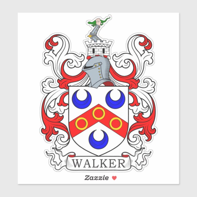 Adesivo Walker Family Crest (Folha)