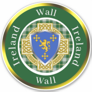 Adesivo Wall Irish Shield/Celtic Cross Personalizado