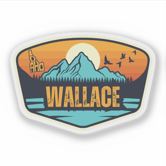 Adesivo Wallace, Idaho (Frente)