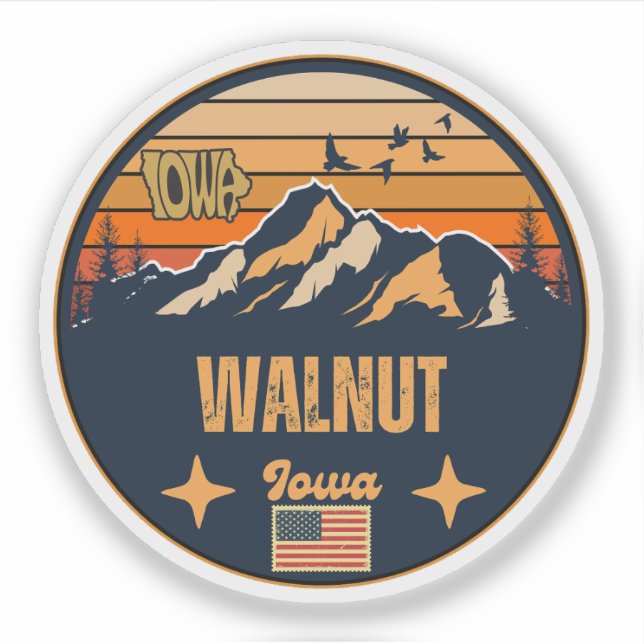 Adesivo Walnut, Iowa (Frente)
