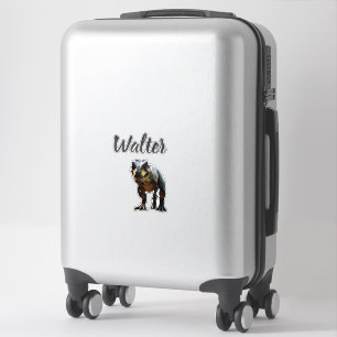 Adesivo Walter Name Com T Rex Dinossaur,