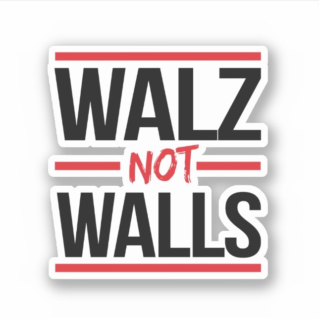 Adesivo Walz NOT Walls (Frente)