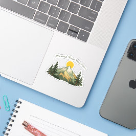 Adesivo Wander With Intention Mountain Sticker