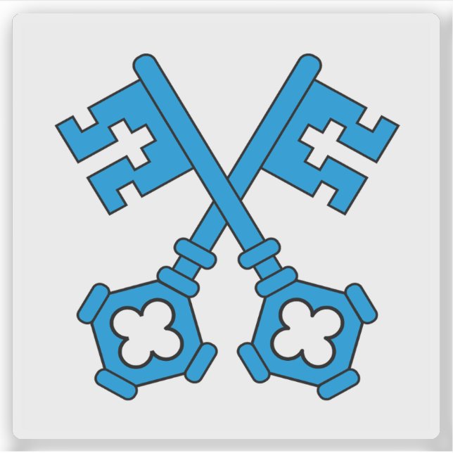 Adesivo Wangen & Oberaargau distrito flag, Suiça (Frente)