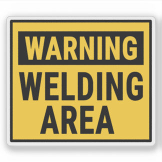 Adesivo Warning Welding Area 