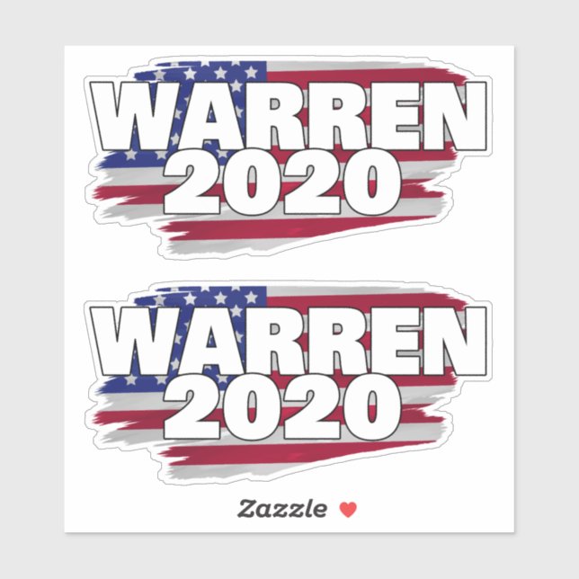 Adesivo Warren 2020 (Folha)