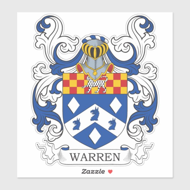 Adesivo Warren Family Crest (Folha)