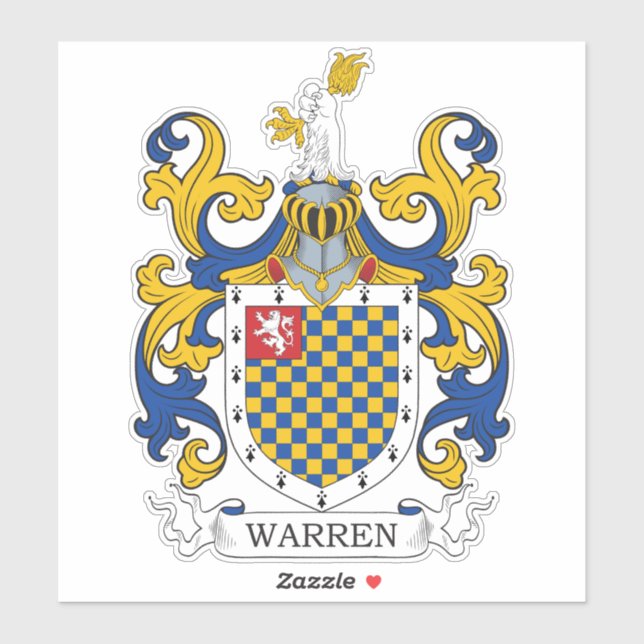 Adesivo Warren Family Crest (Folha)