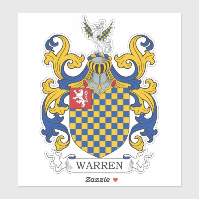 Adesivo Warren Family Crest (Folha)